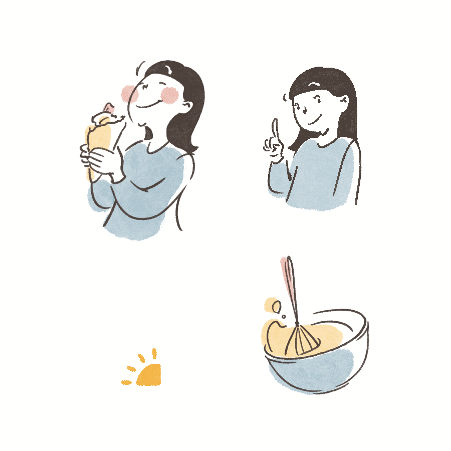 レシピのワンポイントイラスト