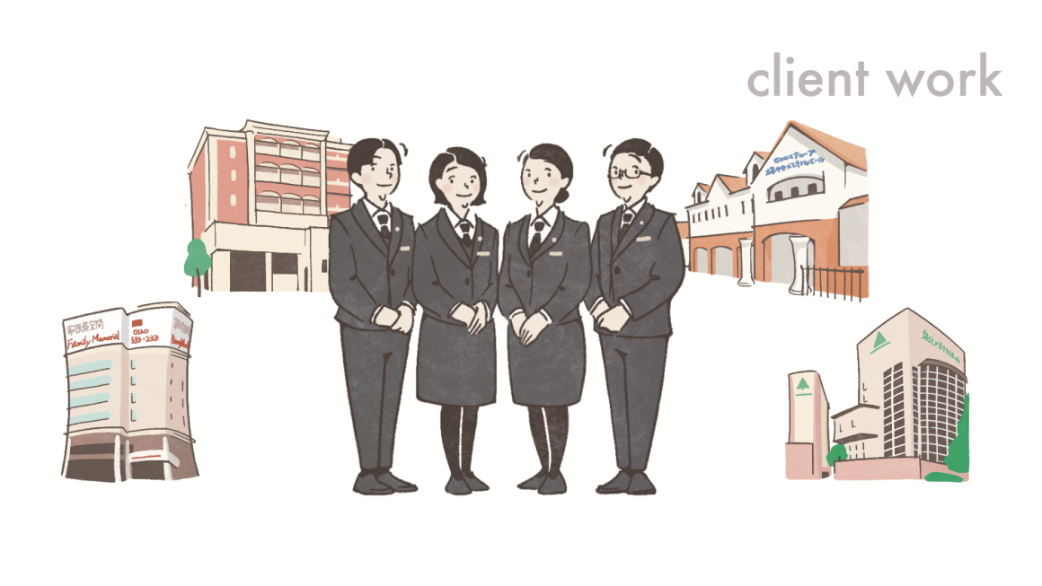 家族葬チラシのカットイラスト