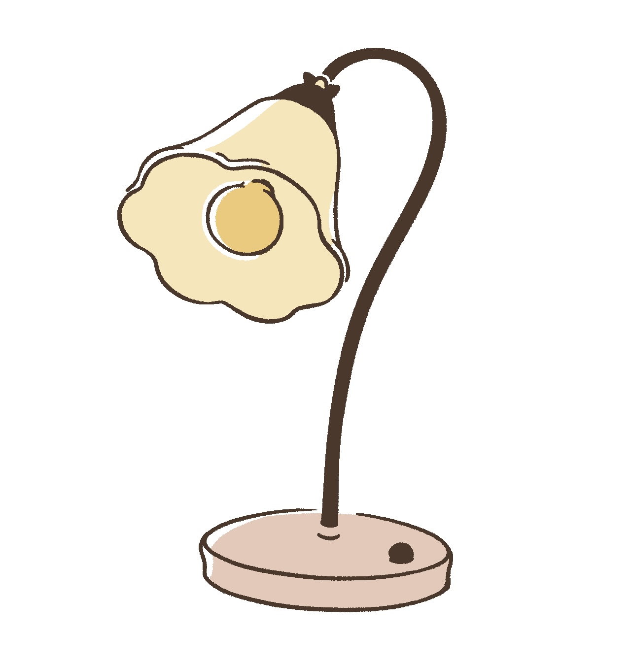 おしゃれな電気スタンドのイラスト