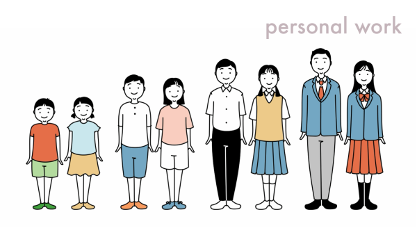 子供のシンプルイラスト