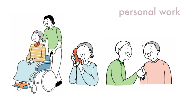 高齢者のシンプルイラスト