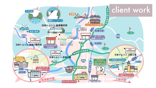 イラストマップ）日本トムソン株式会社様採用ページ