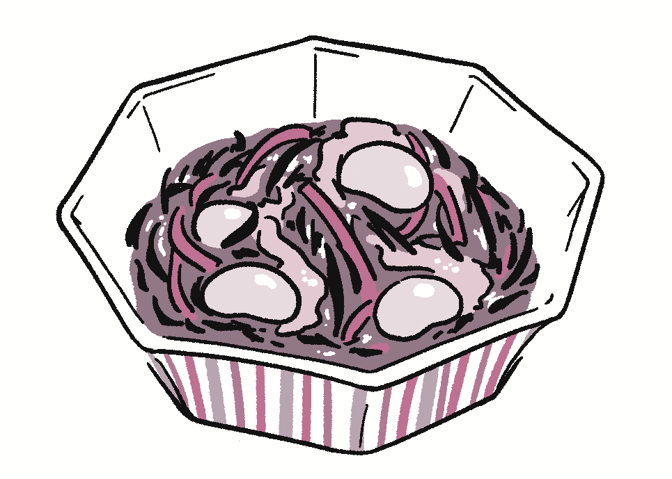 ひじきの煮物のイラスト